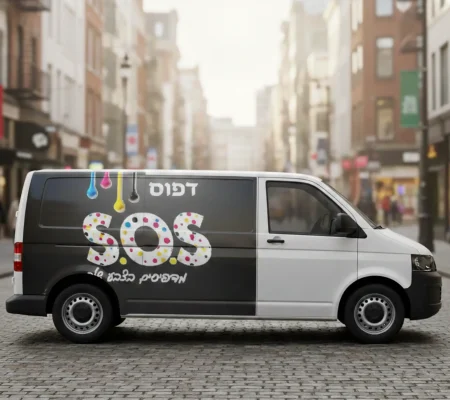 מדבקת ענק לרכב